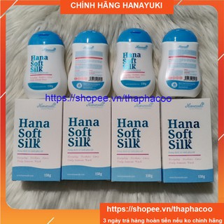 Combo 4 dung dịch vệ sinh phụ nữ hanayuki - hana soft silk chai 150gr chính hãng hanayuki