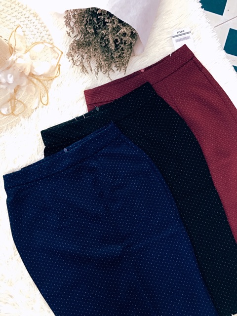 CHÂN VÁY BÚT CHÌ CHẤM BI KHOÁ SAU ( ảnh thật trải thảm - video quay) | BigBuy360 - bigbuy360.vn