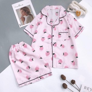 Bộ pizama trái dâu