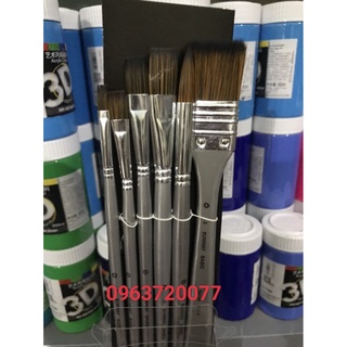 BỘ CỌ 6 CÂY THÂN BẠC SUNWAY  B304 ( 5 cây đầu bằng, 1 cây cọ tỉa nét)