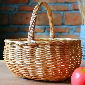 Giỏ mây đan phối vải xinh hàng loại 1