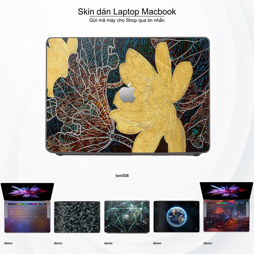 Skin dán Macbook mẫu Bông Sen Trong Giếng Ngọc - lsm008 (đã cắt sẵn, inbox mã máy cho shop)