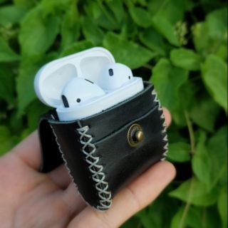 Bao Da Airpods da bò cao cấp khâu tay