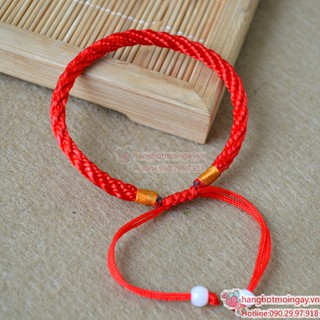 vòng tay dây đỏ may mắn