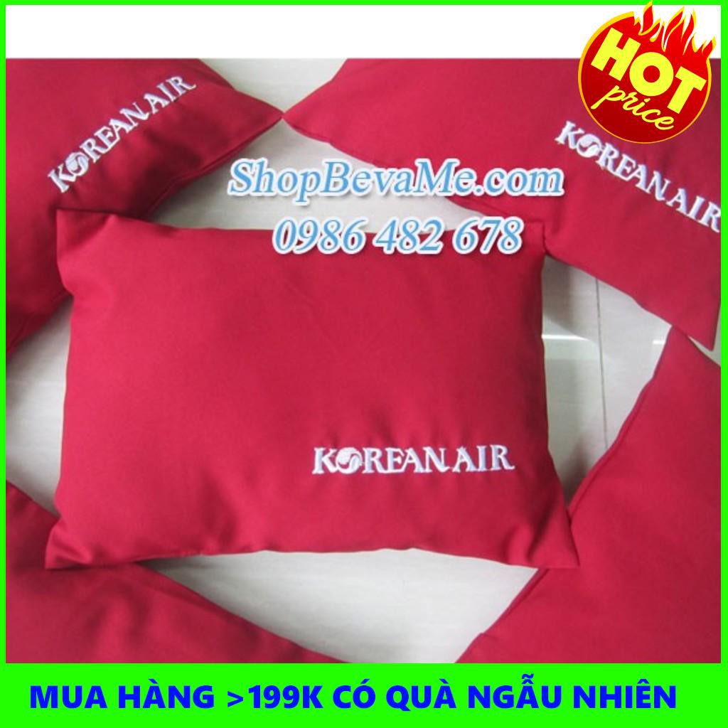 Gối ngủ trưa văn phòng Korean Airline đỏ đun (mới 100%). | TẠI HÀ NỘI