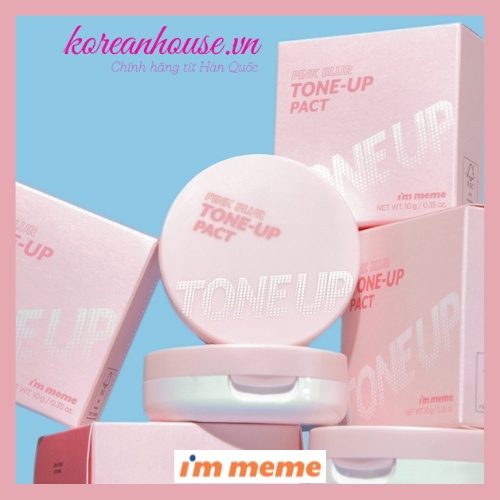 [Chính hãng] PHẤN PHỦ PINK BLUR TONE-UP PACT I'M MEME TÔNG HỒNG RẠNG RỠ 10g