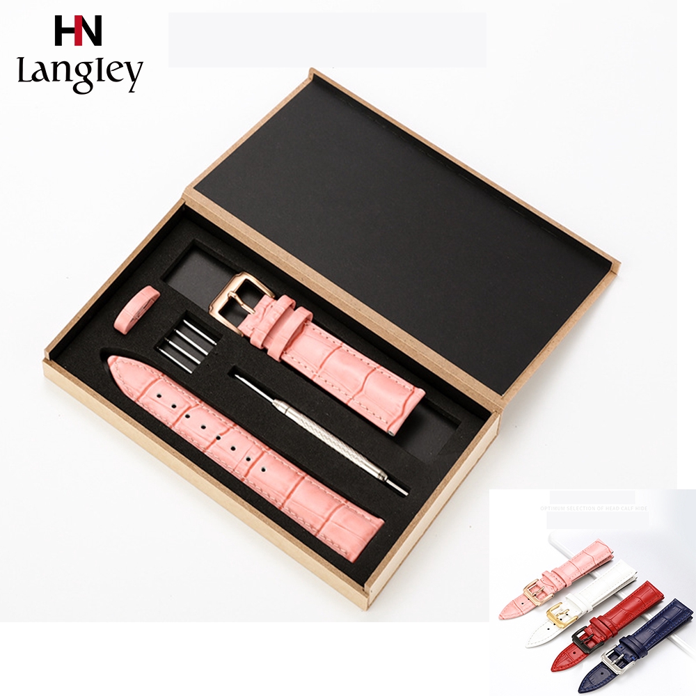 Dây Đeo Đồng Hồ Bằng Da Bò Thật Chống Nước 12mm 13mm 14mm 15mm 16mm 17mm 18mm 19mm 20mm 21mm 22mm