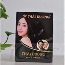 Nhuộm tóc màu đen Thái Dương từ thảo dược Hộp 5 gói từ bột lá henna, an toàn cho tóc và da đầu_[IDC]