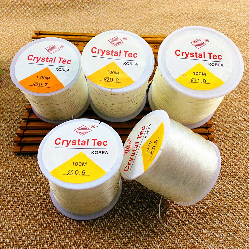 [Nguyên liệu] 2m dây cước thun xỏ chuỗi, xỏ vòng tay