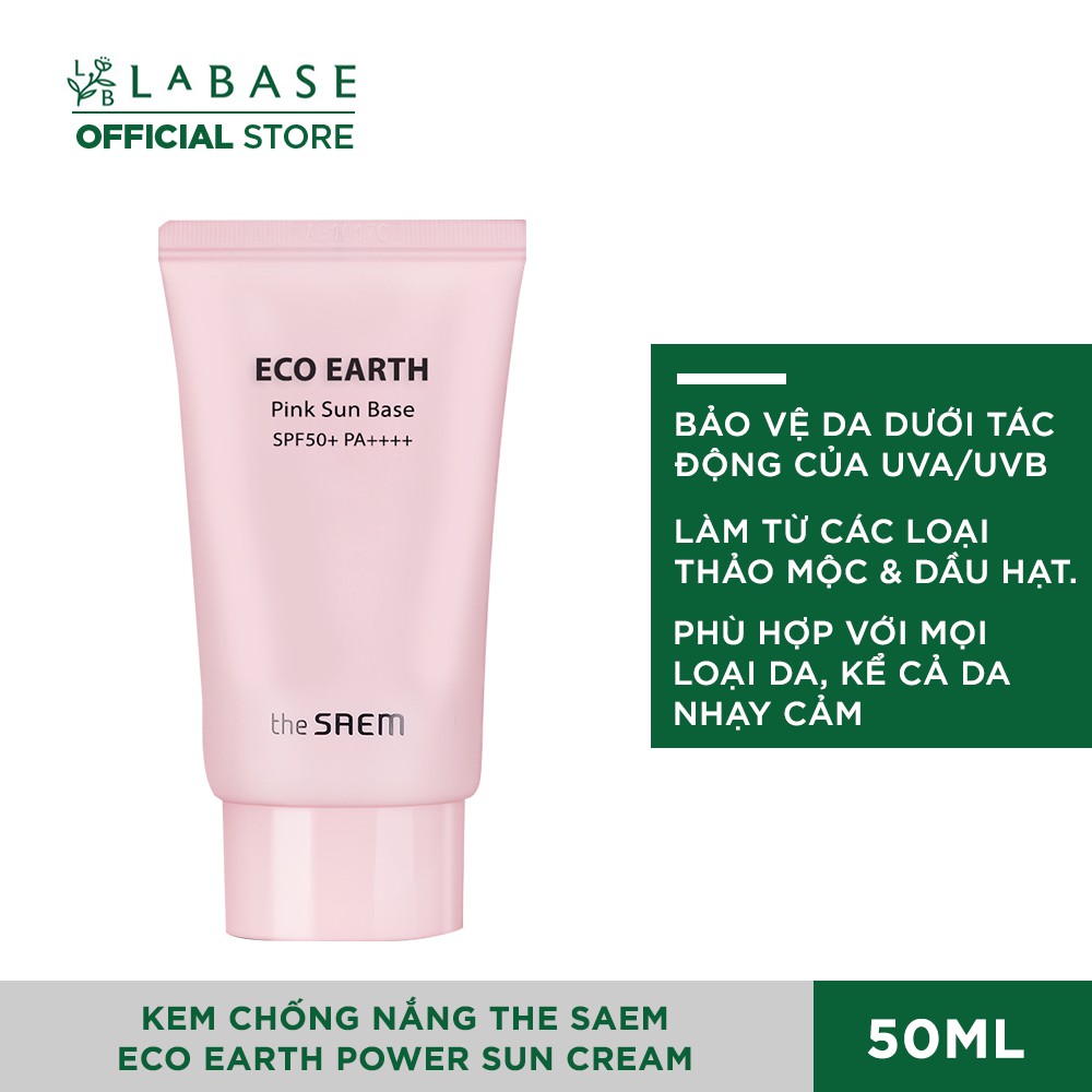 [Mã SKAMPUSH11 giảm 10% đơn 200k] Kem Chống Nắng The Saem - Kcn The Seam Eco Earth Power Sun Cream [ MẪU MỚI NHẤT ] | BigBuy360 - bigbuy360.vn