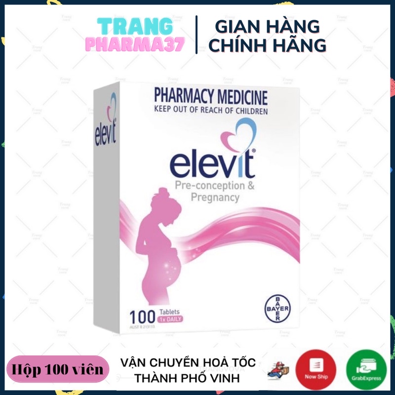 [Có Tem Date2024]Vitamin tổng hợp ELEVIT bầu 100 viên