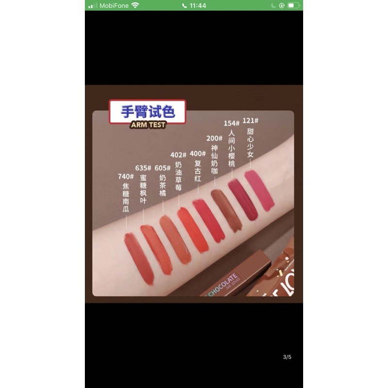 Sheloves sô cô la mờ son môi nhung mờ không phai son môi chất lượng cao mềm mượt son | BigBuy360 - bigbuy360.vn