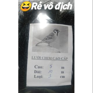 🐦Lưới bẫy chim sẻ, chim ri,.. cao 5m, mắt lưới 3 phân, dài 10m