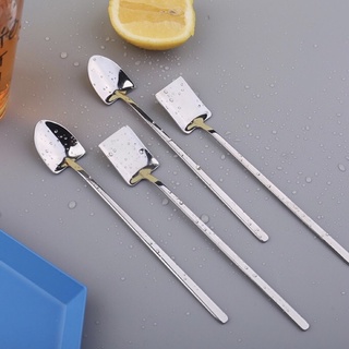 MUỖNG TRÁNG MIỆNG BẰNG THÉP KHÔNG GỈ TẠO HÌNH ĐỘC LẠ, MUỖNG UỐNG TRÀ CÀ PHÊ