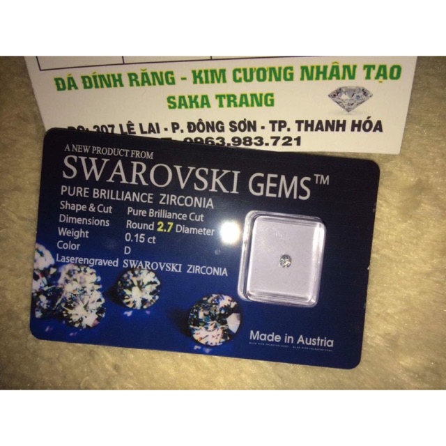 Đá Đính Răng - Kim Cương Nhân Tạo Úc