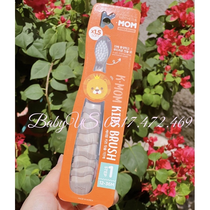 Bàn chải đánh răng trẻ em K-Mom 12-36m