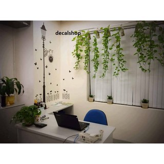decal dán tường cột đèn
