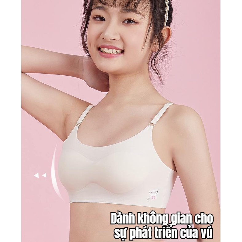 Áo lót lá cho bé gái sét áo Bra size đại từ 25 đến 55kg