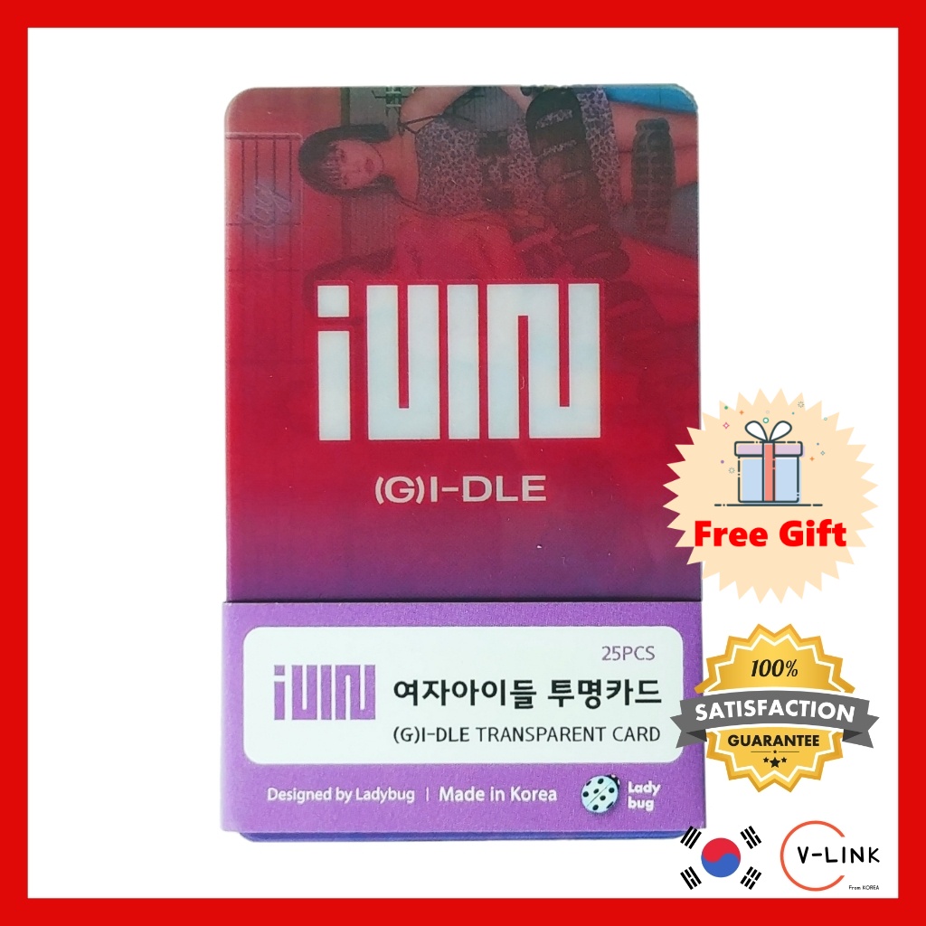 K-POP GIRL GROUP (G)I-DLE (GIDLE) Bộ 25 thẻ ảnh trong suốt