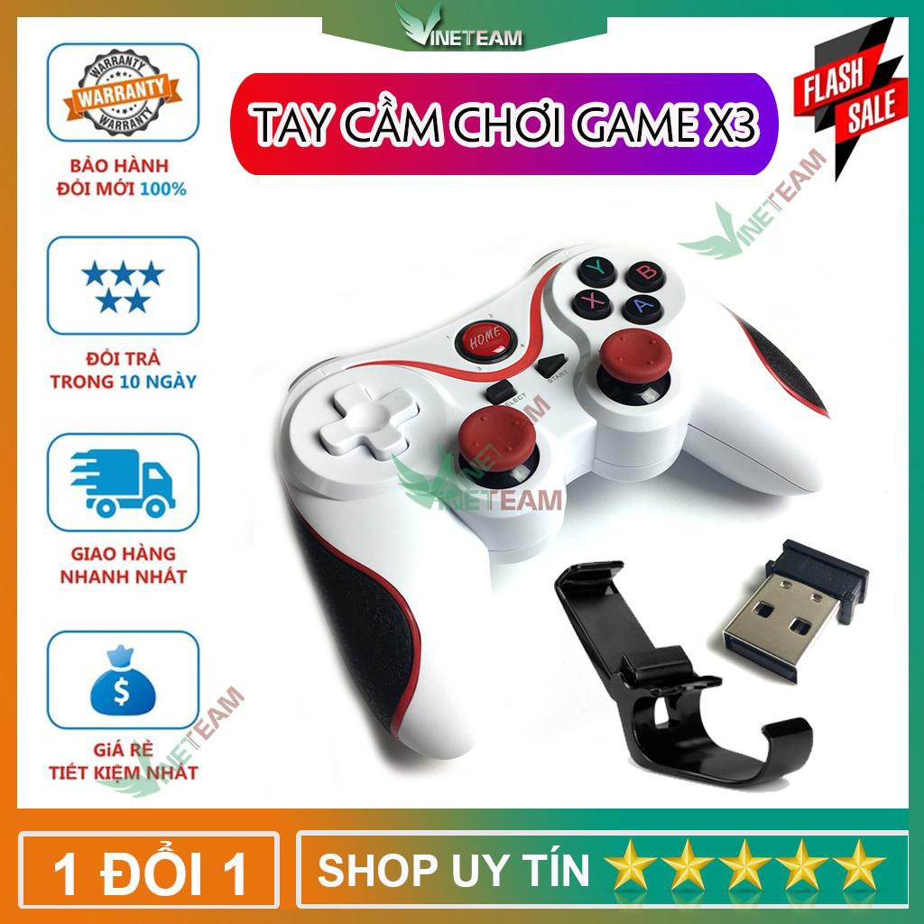 (SIÊU GIẢM GIÁ) TAY CẦM CHƠI GAME BLUETOOTH T3 - TAY CẦM GAME TERIOS T3 - GAMEPAD T3 / X3/X7/C8S