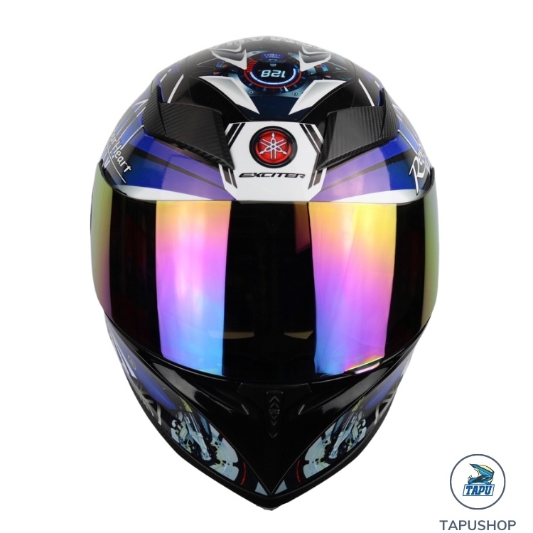 MŨ BẢO HIỂM FULLFACE 1 KÍNH ROYAL M138B LÊN TEM EXCITER XANH GP