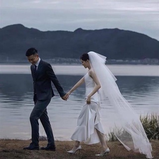 khăn voan cài tóc, lúp cô dâu 4 tầng. dài 1,6m