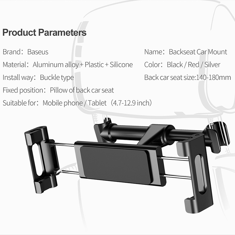[ Sỉ - Lẻ ] Đế giữ điện thoại / iPad trên xe hơi Baseus Backseat Car Mount LV236 | BigBuy360 - bigbuy360.vn
