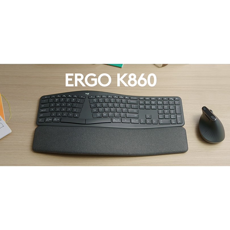 Bàn Phím Không Dây Split Ergonomic Keyboard Logitech ERGO K860 | BigBuy360 - bigbuy360.vn