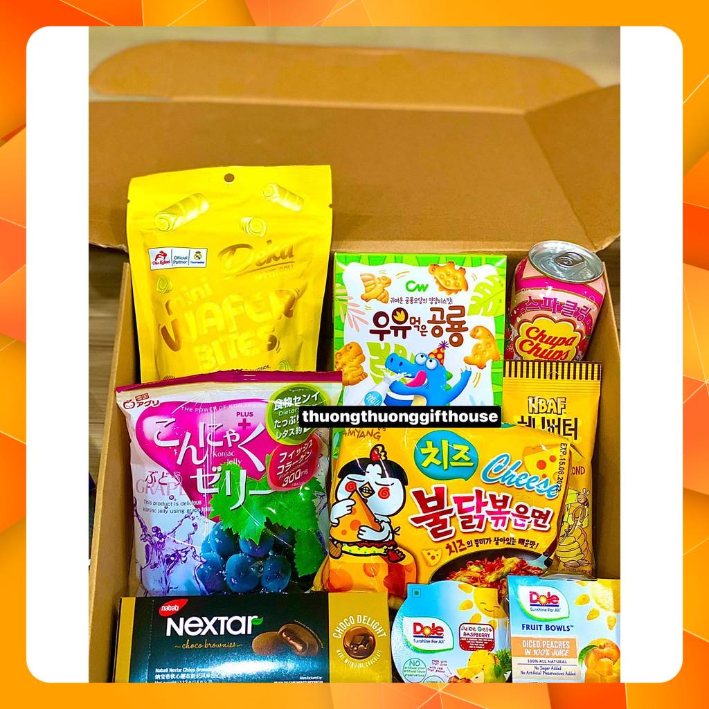 SB10- SNACK BOX- BÁNH KẸO NHẬP KHẨU 9 MÓN-HỘP QUÀ BÁNH KẸO NHẬP KHẨU | BigBuy360 - bigbuy360.vn