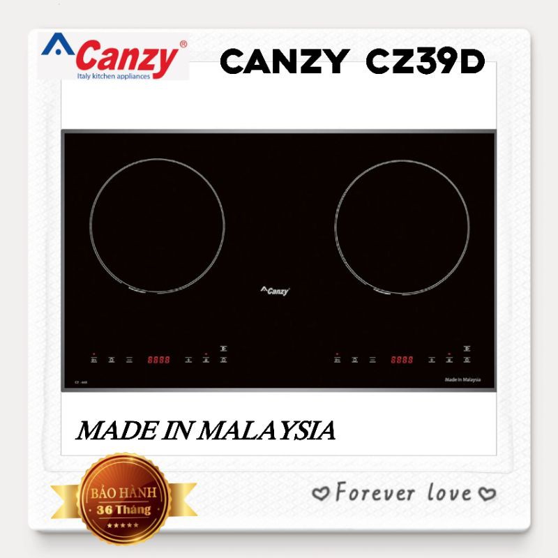 Bếp Từ Đôi Inverter Nhập Khẩu MALAYSIA CANZY CZ39D