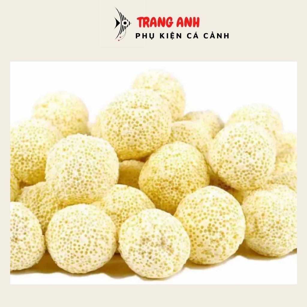 Sứ bi vàng - Sứ lọc nước bể cá cảnh (100gr)