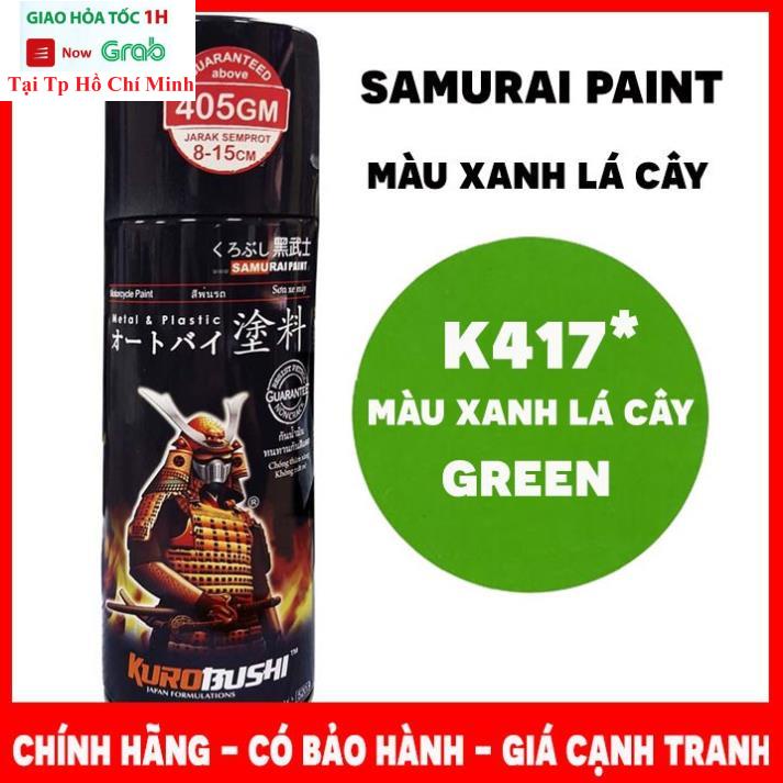 Sơn Xịt Samurai Màu Xanh Lá Cây - Mã K417