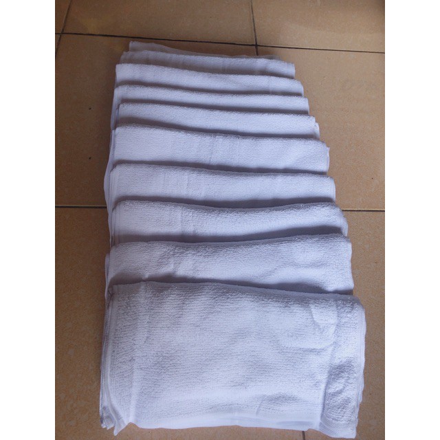 Khăn Lau Trắng 30x30 cm 10 chiếc