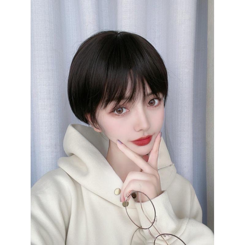 Tóc giả teen nam lolita,cosplay mái bằng cực cool tặng kèm lưới đội chuyên dụng