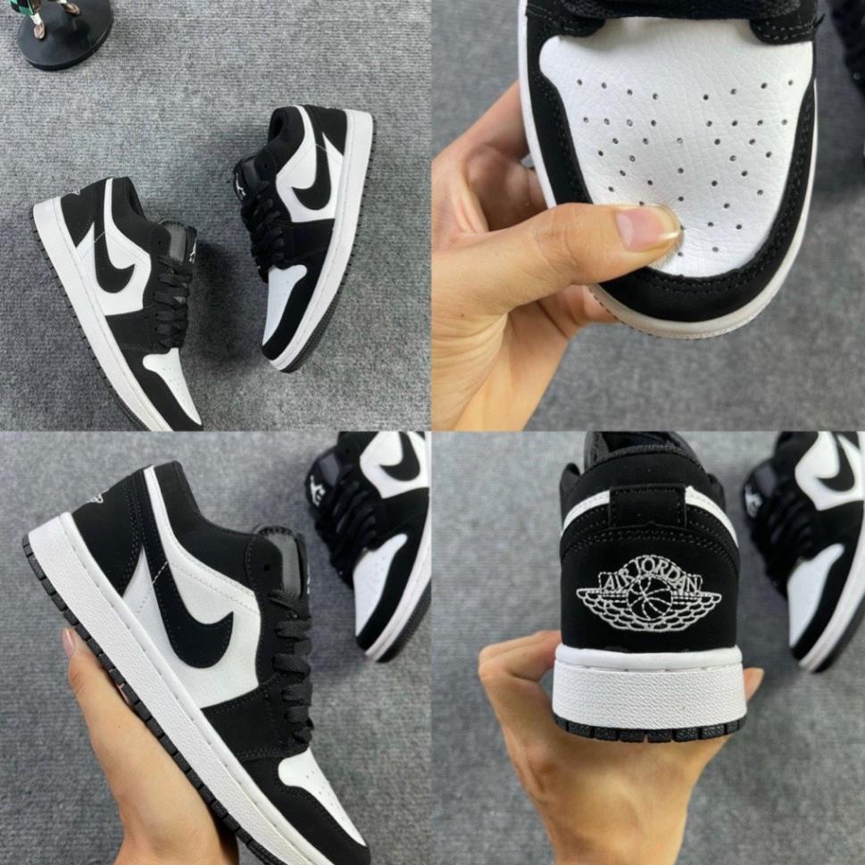 (surucara)Giày JORDAN 1 Low đen trắng , Giày Sneaker 𝐉𝐎𝐃𝐀𝐍 1 Panda THẤP CỔ Màu Đen Trắng