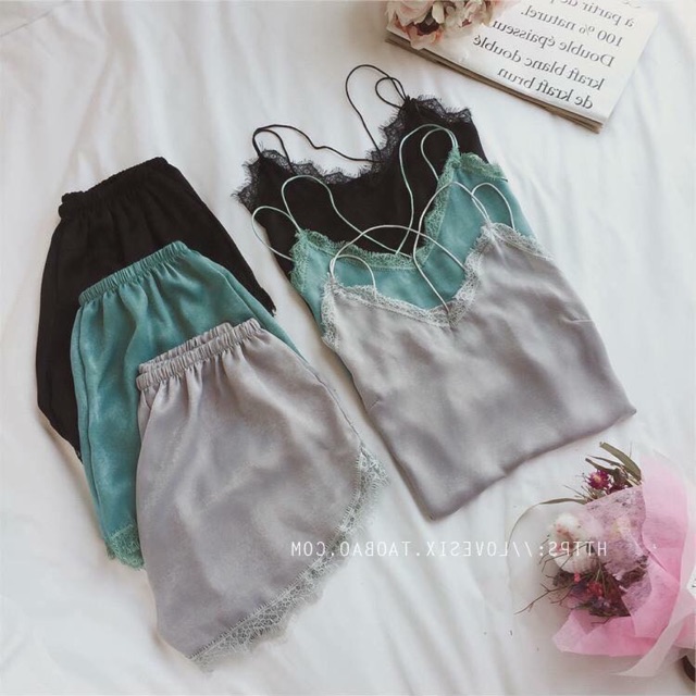 combo 6 bo Đồ ngủ lụa xuất hàn