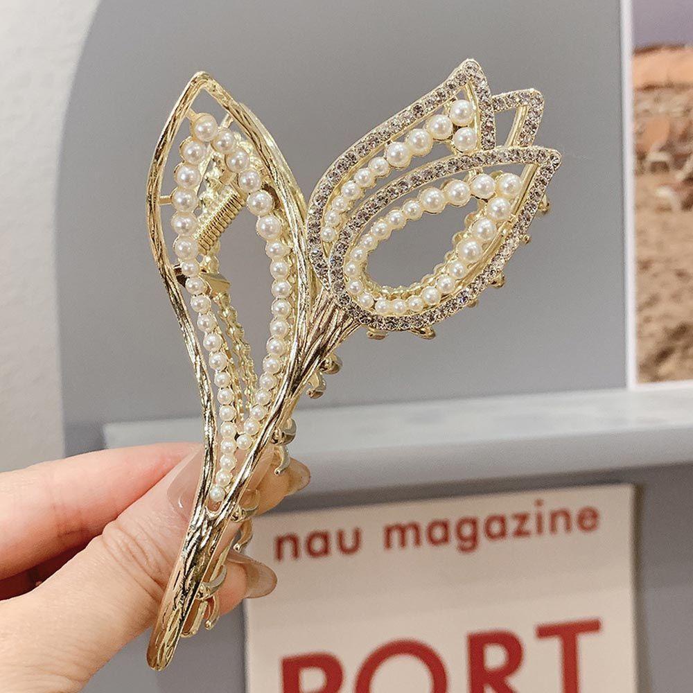 Kẹp Tóc Càng Cua / Cá Mập / Hoa Tulip Kiểu Vintage Thanh Lịch Cho Nữ