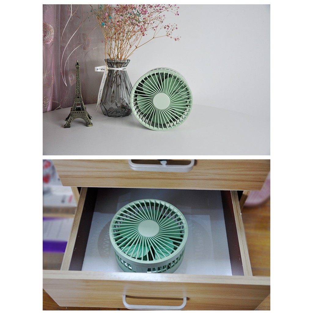 Freeship Quạt tích điện mini- Quạt tích điện gấp gọn- Quạt mini cầm tay để bàn siêu mát pin dùng 2-4h IH300 | BigBuy360 - bigbuy360.vn