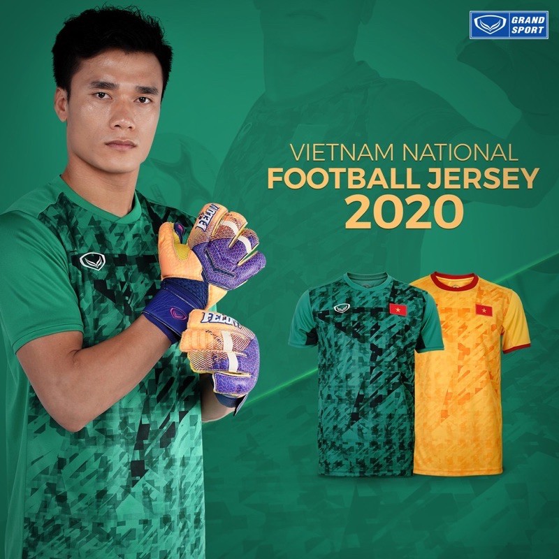Chính hãng Áo thủ môn Việt Nam 2020 Grand sport
