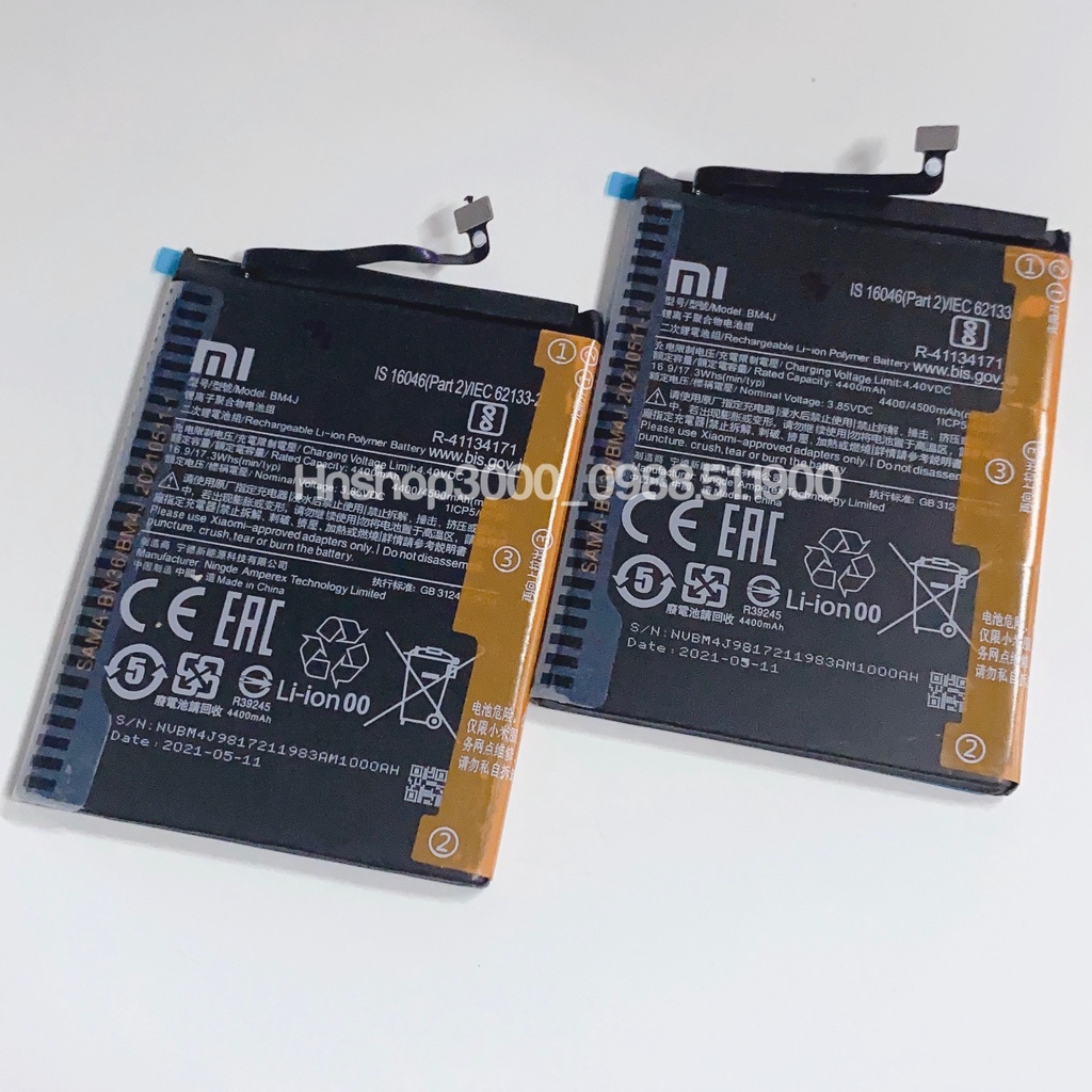 Pin Xiaomi Redmi Note 8 Pro BM4J 4500mAh Zin Chính Hãng- Bảo Hành 6 Tháng