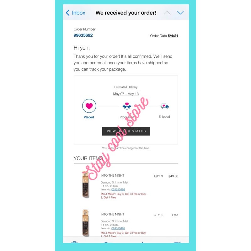 🌸[BILL Mỹ] Xịt thơm 𝐈𝐧𝐭𝐨 𝐓𝐡𝐞 𝐍𝐢𝐠𝐡𝐭 236ml New 5/ 2021 | Thế Giới Skin Care