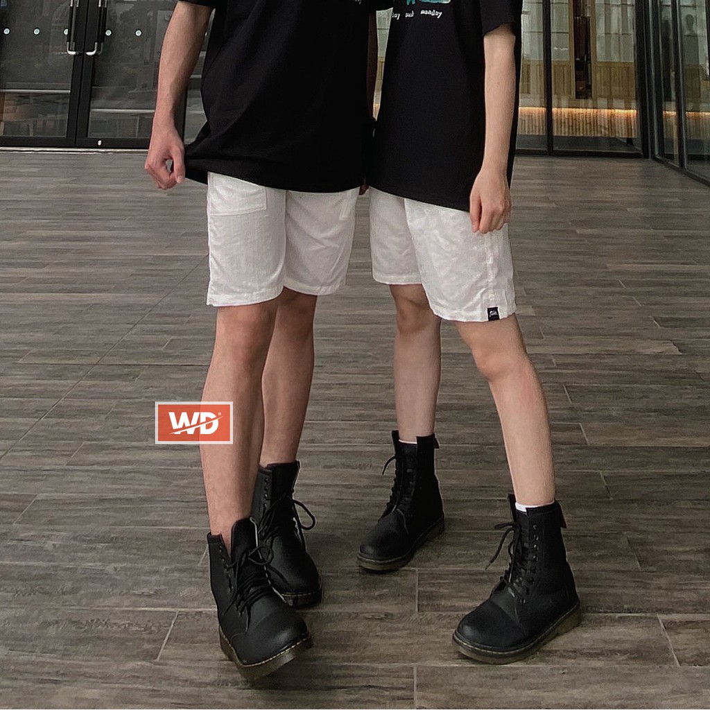 [HÌNH THẬT 100%] Quần đùi unisex nam nữ,  quần short nữ, nam Wado chất đũi dáng suông unisex mặc mát | BigBuy360 - bigbuy360.vn
