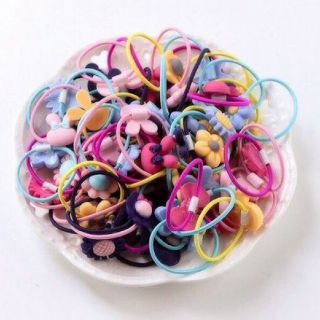 Hộp 40 dây cột tóc cho bé ( có mẫu kitty)