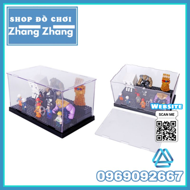 Đồ chơi xếp hình Hộp đựng trưng bày 3 tầng phiên bản giới hạn Shop đồ chơi Zhang Zhang