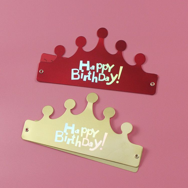 (Spot) Mũ Sinh Nhật Có Thể Gấp Lại Được Gói Riêng Biệt Mũ Sinh Nhật Chất Lượng Cao Cho Trẻ Em Người Lớn