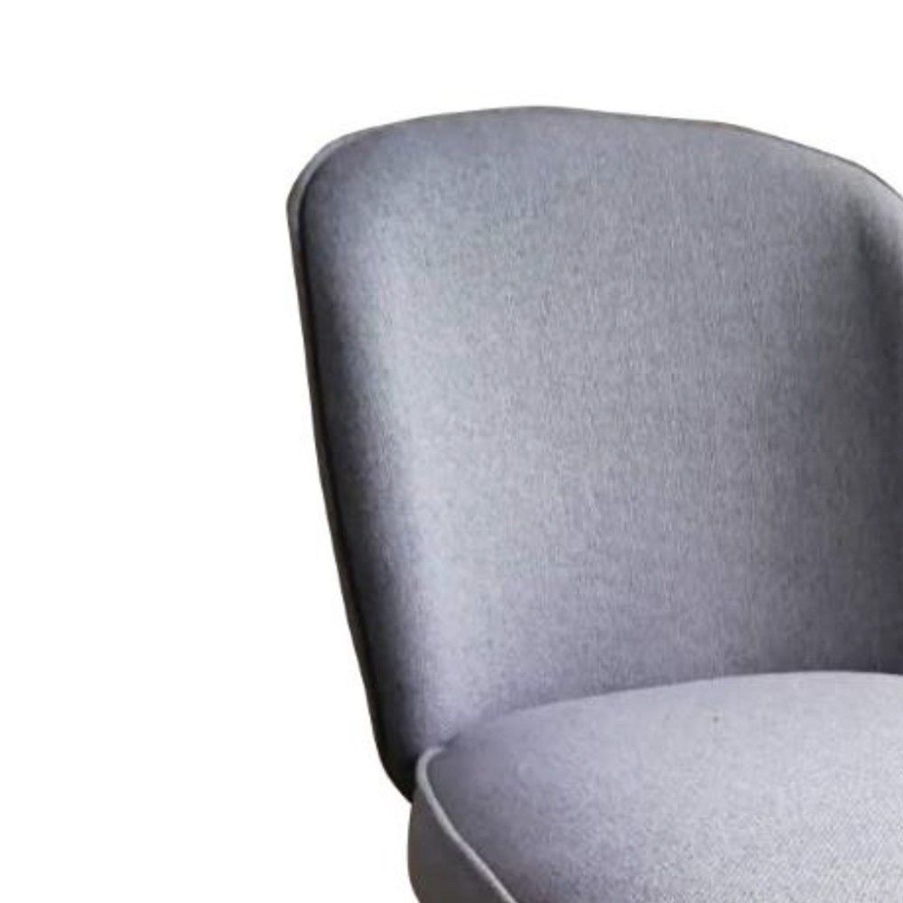 Ghế bàn ăn JYSK Fyn đệm vải polyester xám đậm/chân sồi R48xS56xC75cm