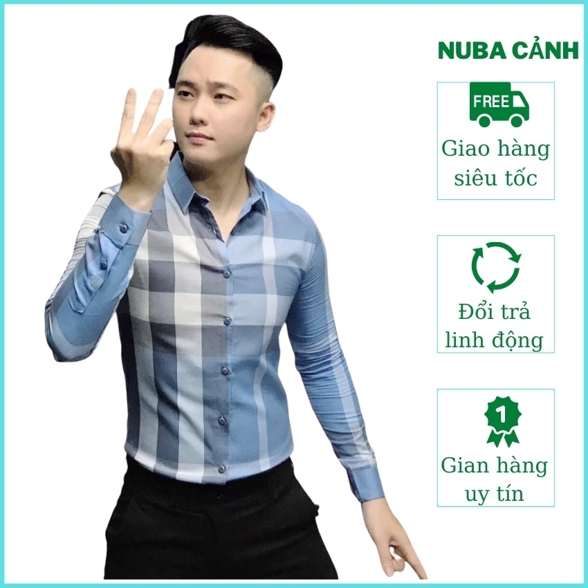 Áo sơ mi nam dài tay,chất vải lụa cao cấp,đẹp giá rẻ,AT91