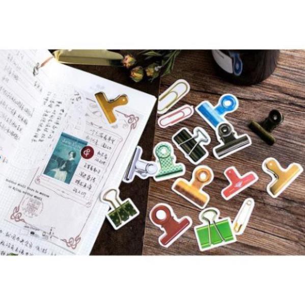 Bộ 45 Sticker Kẹp Ghim Trang Trí Sách E56