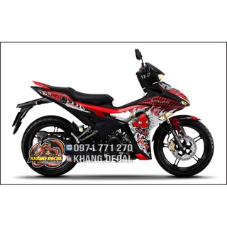 Tem Trùm Exciter 155 Yakuza Samurai trắng đỏ đen - 56