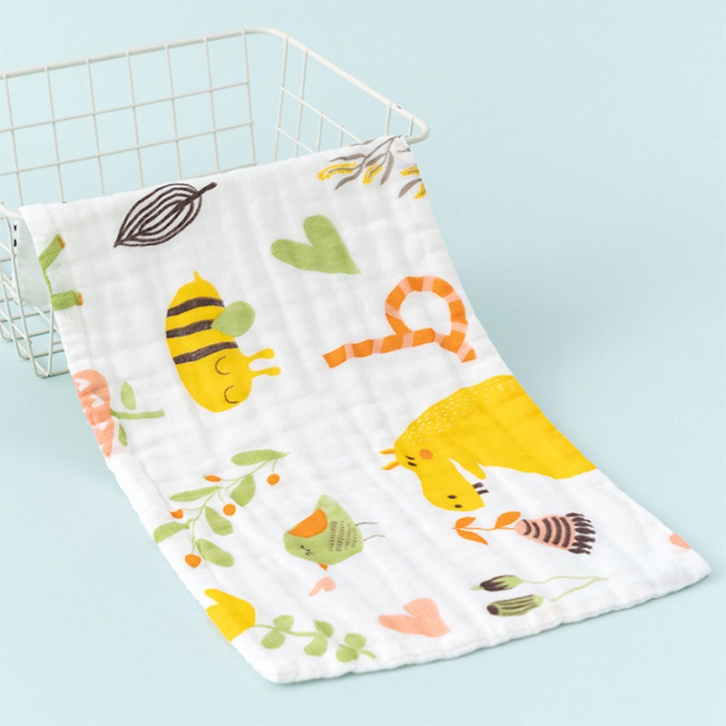 Yếm Cotton 6 Lớp Họa Tiết Hoạt Hình Đáng Yêu Cho Bé